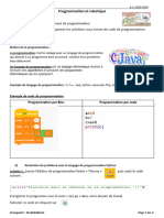 Programmation Et Robotique