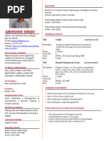 Abhishek Singh - Resume