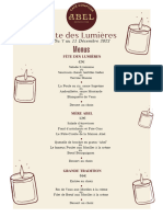 Carte Des Lumieres Cafe ABEL 1