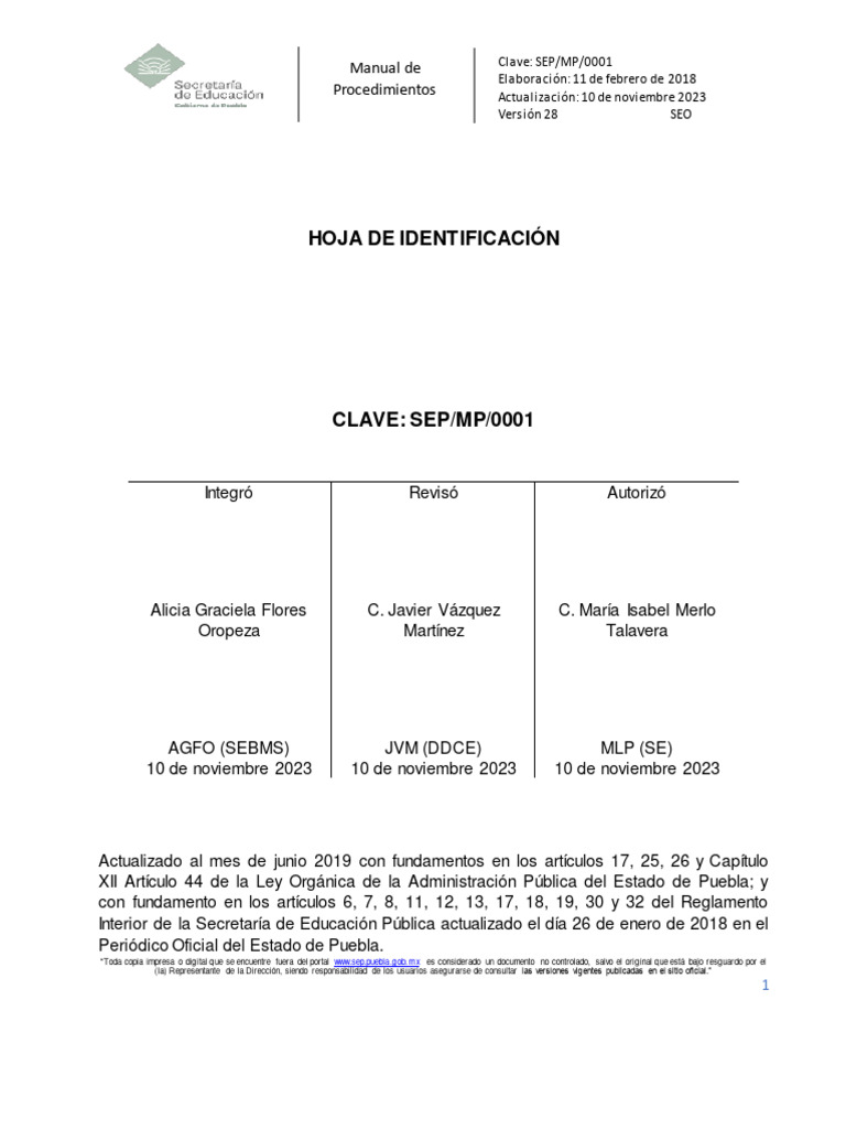 Manual de procedimientos iso version 28 1 pdf gobierno