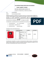 Certificado de Operatividad Deteccion de Incendio 5to Piso .