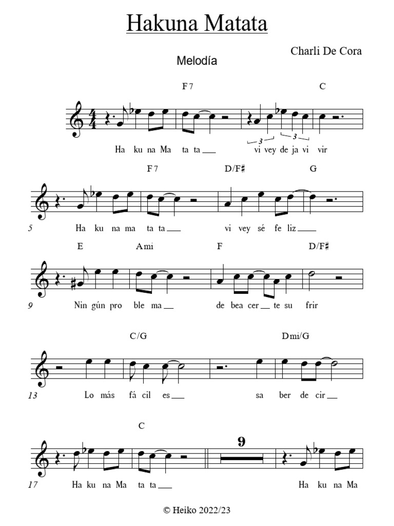 Hakuna Matata | PDF