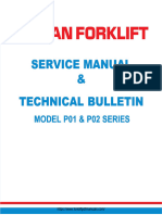 Nissan P01 P02 Forklift Trucks Service Manual PDF