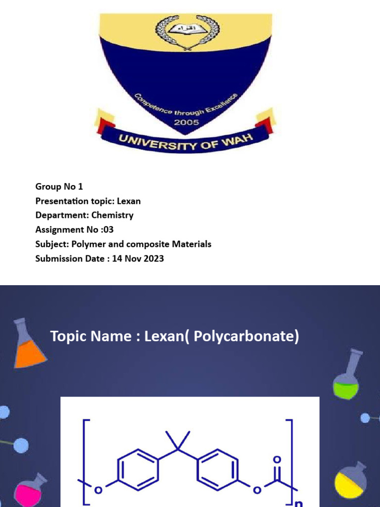 Lexan: Properties and Applications Overview | PDF | Polymerization ...