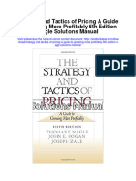 Instant Download Strategy and Tactics of Pricing A Guide To Growing More Profitably 5th Edition Nagle Solutions Manual PDF Full Chapter