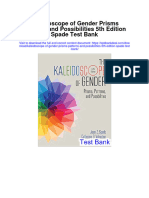 Instant Download Kaleidoscope of Gender Prisms Patterns and Possibilities 5th Edition Spade Test Bank PDF Full Chapter