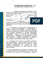 Modelo 09 - Contrato de Prestação de Serviços - Modelo