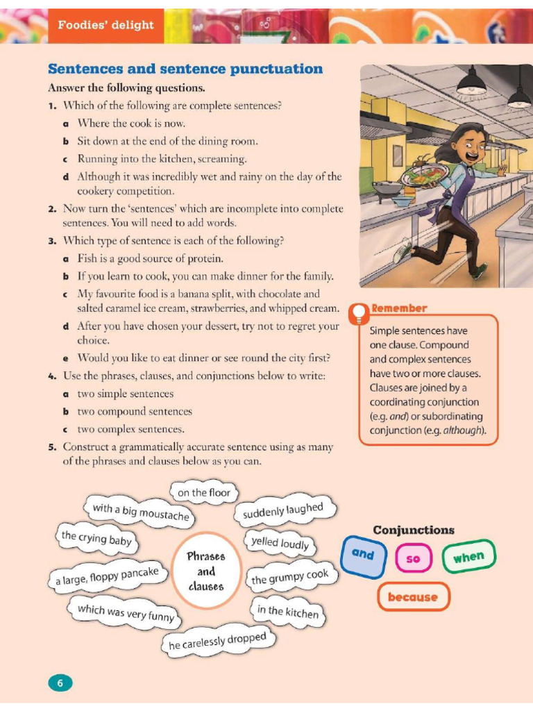 Sentences and Sentence Punctuation-Exercise | PDF