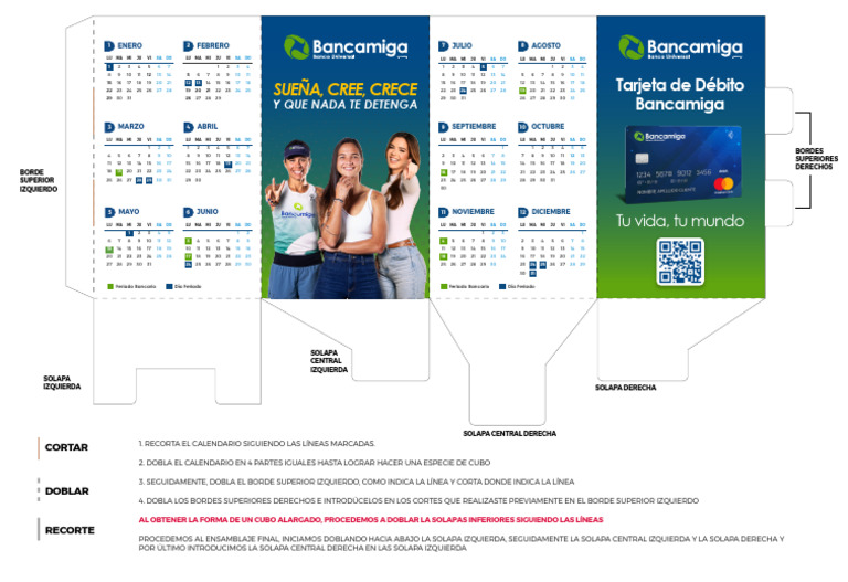 Calendario Escritorio Bancario 2024 PDF