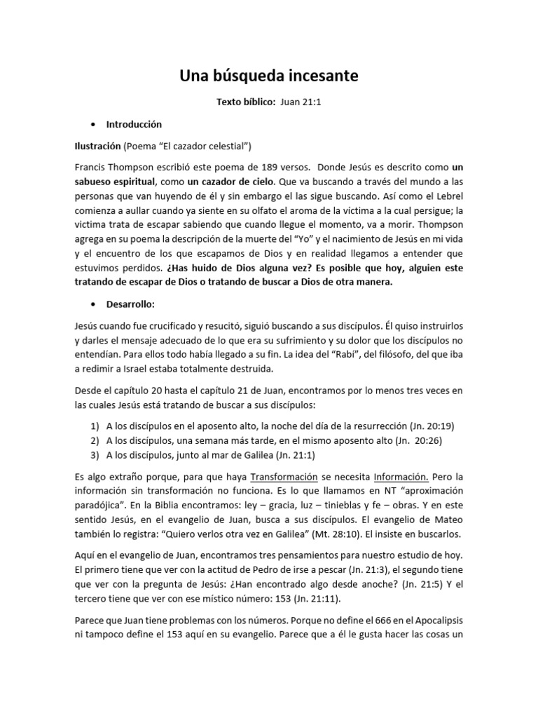 Una Búsqueda Incesante | PDF | Jesús | Juan el apóstol