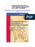Instant Download Study Guide For Introduction To Maternity and Pediatric Nursing 5th Edition Leifer Test Bank PDF Full Chapter