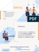 Salud Ocupacional - Seguridad de Trabajo y Seguridad Social