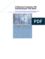 Instant download Financial Statement Analysis 10th Edition Subramanyam Test Bank pdf full chapter