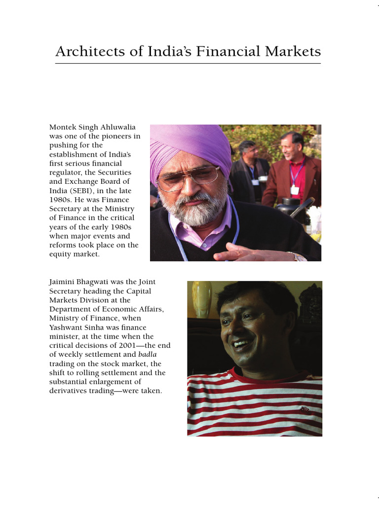 Key Figures in India's Financial Reforms | PDF | Money | Market (Economics)