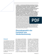 Pharmakogenetik in Der Psychiatrie: Eine Standortbestimmung: Übersichten