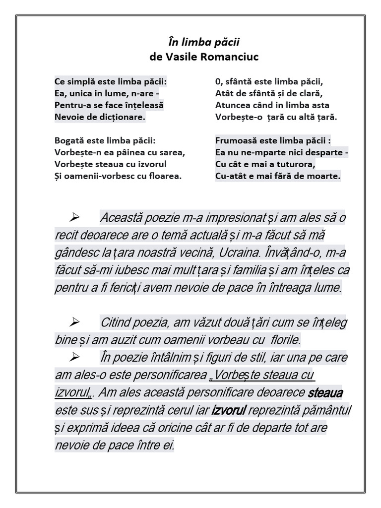 Limba Pacii | PDF