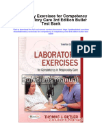 Instant Download Laboratory Exercises For Competency in Respiratory Care 3rd Edition Butler Test Bank PDF Full Chapter