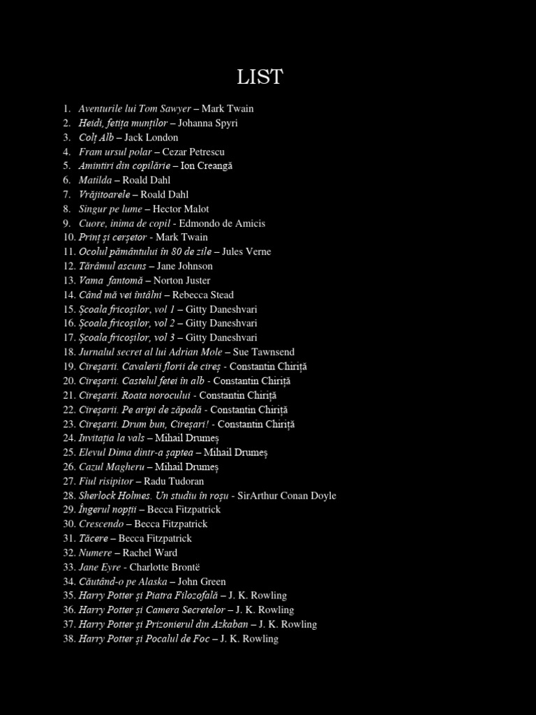 LIST | PDF