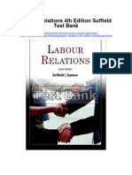 Instant Download Labour Relations 4th Edition Suffield Test Bank PDF Full Chapter
