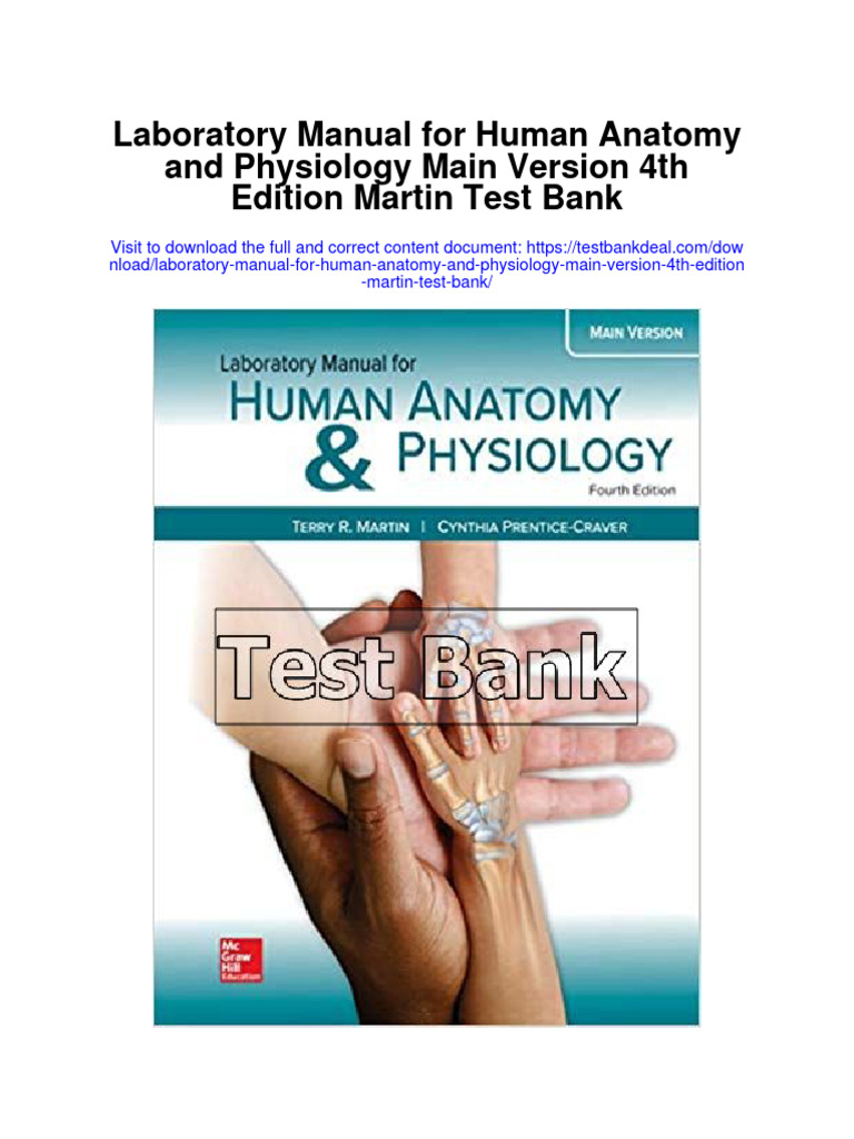Instant Download Laboratory Manual For Human Anatomy and Physiology
