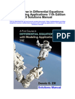 Instant Download First Course in Differential Equations With Modeling Applications 11th Edition Zill Solutions Manual PDF Full Chapter