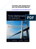 Instant Download Finite Mathematics With Applications 11th Edition Lial Solutions Manual PDF Full Chapter