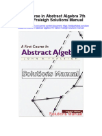 Instant download First Course in Abstract Algebra 7th Edition Fraleigh Solutions Manual pdf full chapter