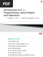 INTRODUCTİON TO C ++ Ch-2