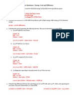 Efficiency Worksheet (ANS)