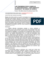 Ale-Qui-14 Uma Análise Fenomenológica Sobre As Terminologias "Jogo Educativo", "Jogo Didático" e "Jogo Pedagógico" No Ensino de Química