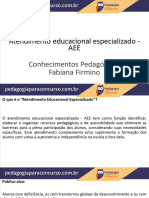 Slide Aula Atendimento Educacional Especializado Aee