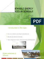 Renewable Energy Practices in Schools