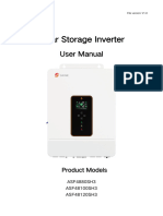 SRNE - ASF Series - Three-Phase - 8 12kW - EU - Solar Storage Inverter (For Residential) - Usermanual - V1.0