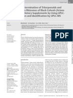 Racemosa) and Dietary Supplements by Using UPLC