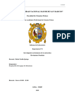 Informe Física Movimiento Pendular Unmsm