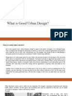 What Is Good Urban Design