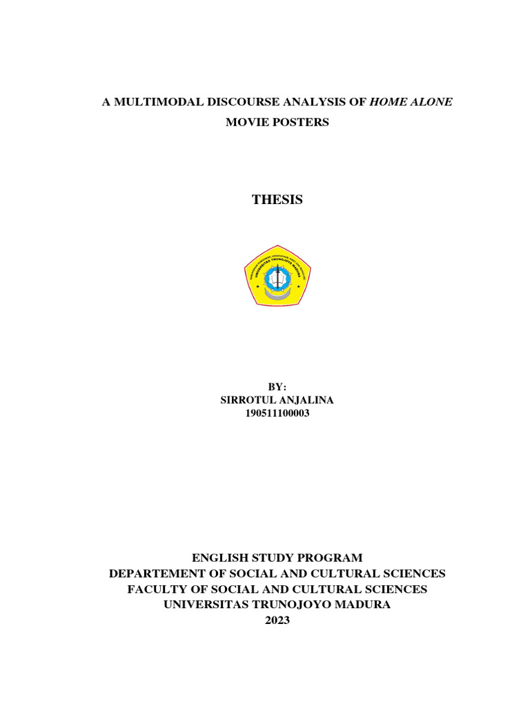 A multimodal analysis on home alone movie posters download free pdf
