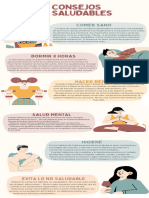 Infografía Informativa Salud Hábitos y Consejos Saludables