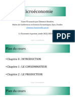 Microéconomie: Cours-TD Assurés Par Clémence Bussière, Maître de Conférences en Sciences Economiques, Upec, Erudite