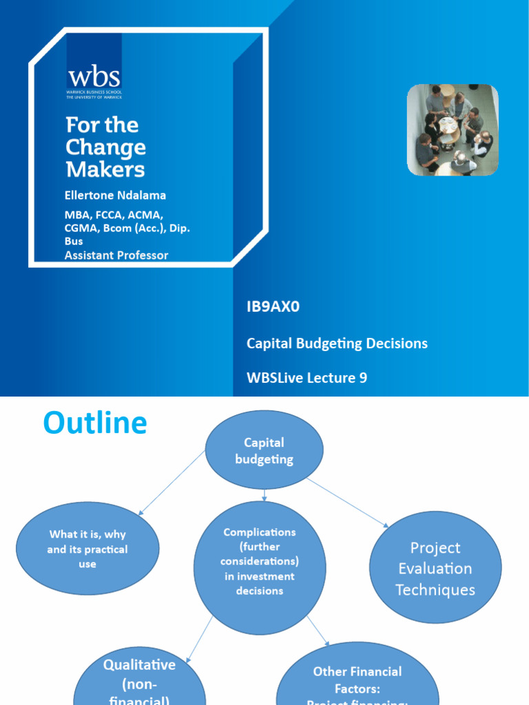 Capital Budgeting & Project Evaluation | PDF | Capital Budgeting | Net ...