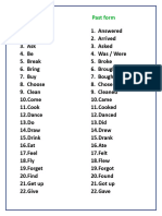 Verb List B2