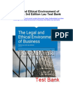 Instant Download Legal and Ethical Environment of Business 3rd Edition Lau Test Bank PDF Full Chapter