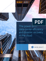 The Power of IT Data Center Efficiency and Disaster Recovery in The Cloud
