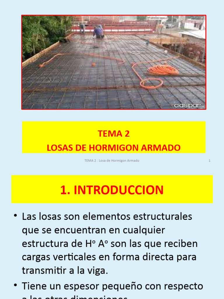 Losa Hormigon Armado | PDF | Braguero | Concreto reforzado