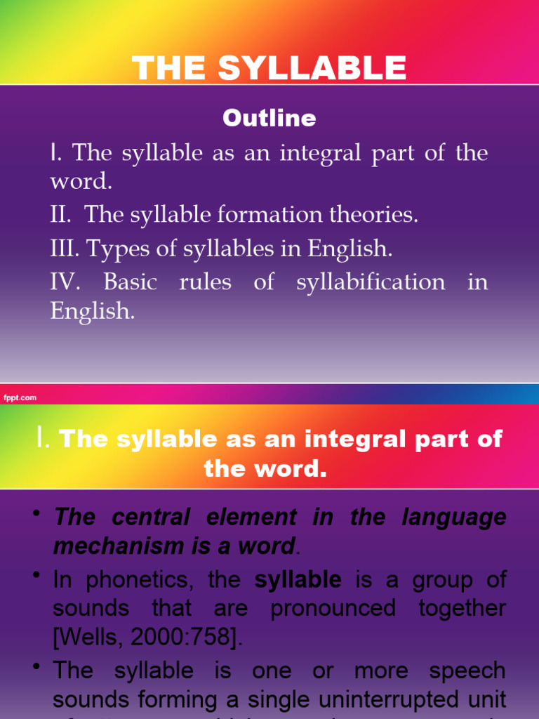 The Syllable Office PowerPoint | Download Free PDF | Syllable | Phonology