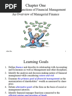 Goals and Functions of Financial Management