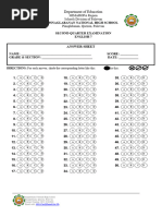 ZipGrade Answer Sheet 50 | PDF