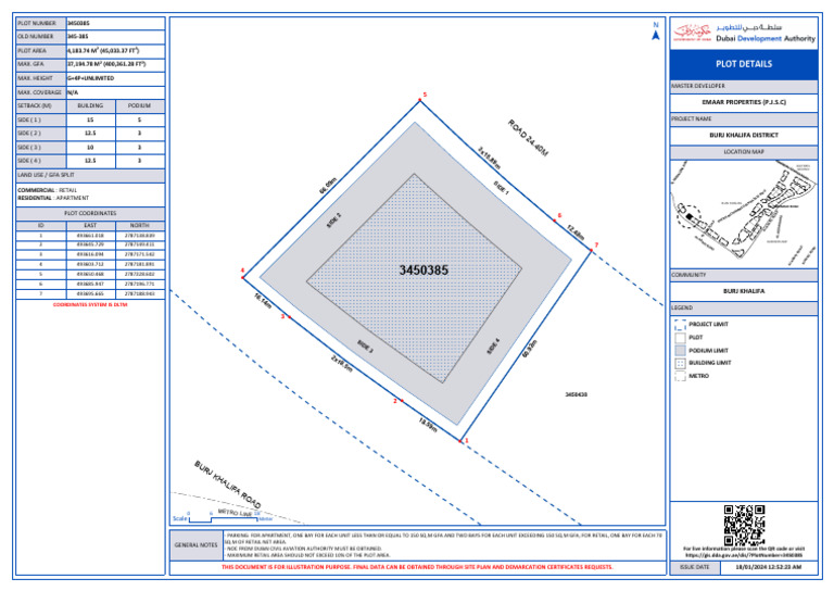 Plot Details: RO AD 24.4 0M | PDF | Dubai