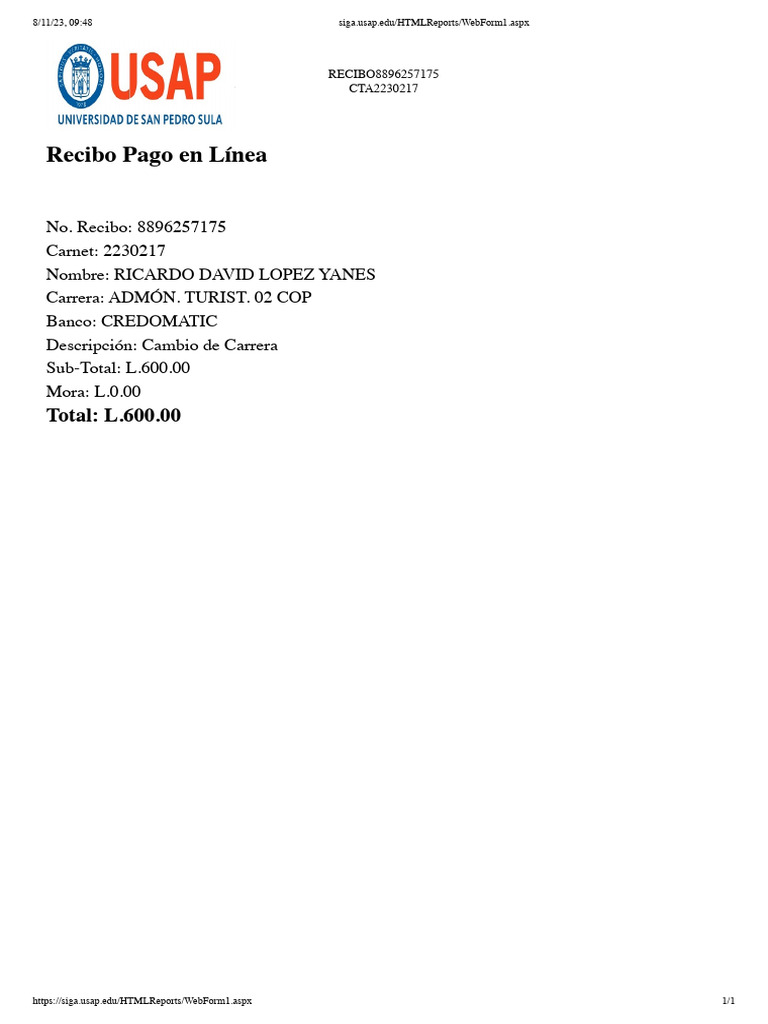Siga - Usap.edu HTMLReports WebForm1.Aspx | PDF | Negocios | Derecho