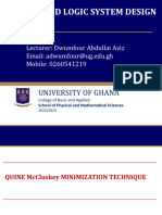 DIGITAL AND LOGIC DESIGN-QUINE McCLUSKEY METHOD